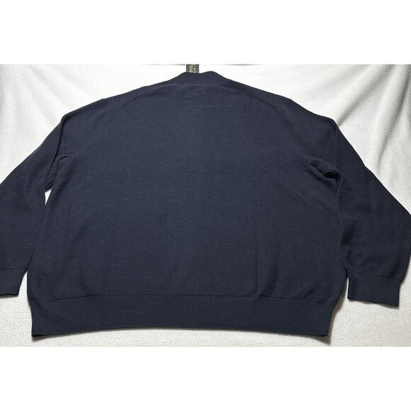 Polo Ralph Lauren 4XB Navy Quarter Zip Mock Neck Sweater Men’s Pullover NEW NWT - Picture 4 of 10